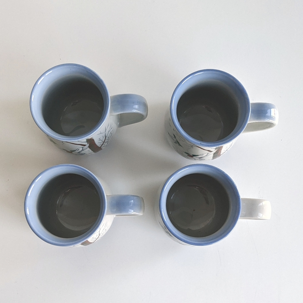 Set of 4 Vintage Otagiri flying ducks mugs - Picture 8 of 9